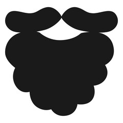 Beard and moustache silhouette.