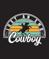 Just An Emo Cowboy -Custom Cowboy design