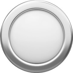 3D button. 3D switch. 3D illustration.