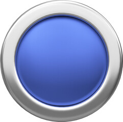 3D button. 3D switch. 3D illustration.