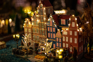 christmas lights in the city