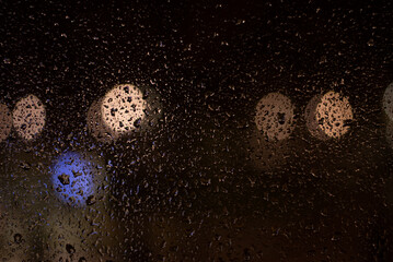 water drops on black background