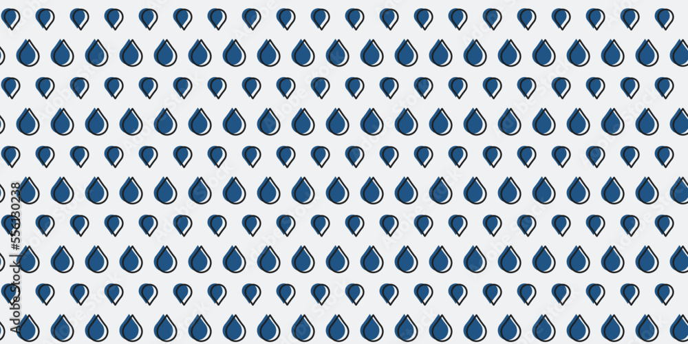Poster pattern of blue drops. texture water pattern. for print and stylish illustrations. application on pi
