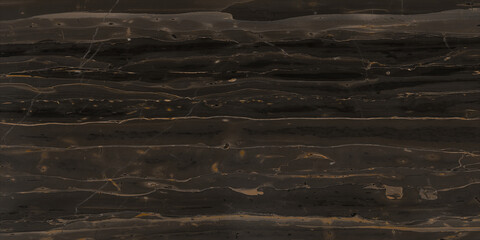 Black marble with Multi colour veins, Dark illustration natural pattern for background, abstract black, High gloss texture of marble stone for digital wall tiles design, Bright Golden colour vain