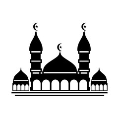 Mosque icon vector logo design template