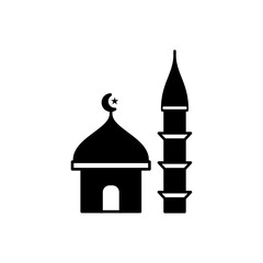 Mosque icon vector logo design template