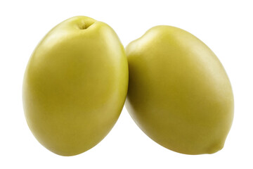 Delicious olives, isolated on white background