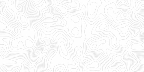 Topographic map. Geographic mountain relief. Abstract lines background. Contour maps. Vector illustration, Topo contour map on white background, Topographic contour lines vector map seamless pattern.