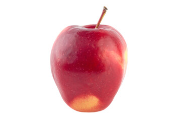 Fototapeta na wymiar red ripe apple isolated on white background