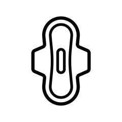 Woman pad icon. feminine sanitary pad icon