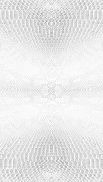 abstract parallax background texture of white snake skin Vertical video