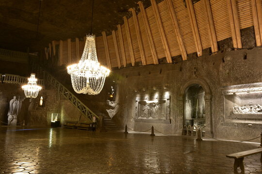 Kopalnia Soli Wieliczka, Kaplica św Kingi, obiekt UNESCO, Polska, Małopolska