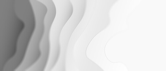 Grey Wave pattern paper sculpture background 