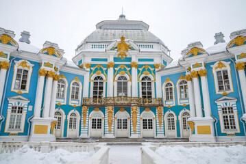 The old Hermitage Pavilion close-up. Tsarskoye Selo (Pushkin), Russia