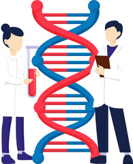 Genomic . Scientist and DNA .