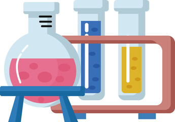 Test tube . Scientific glassware .