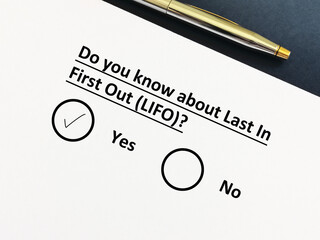 Questionnaire about procurement