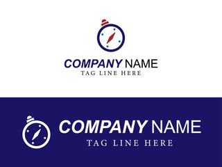 Art illustration icon design concept flat logo symbol emblem isolated vector of compass