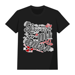 Mr. and Mrs. t shirt typography vector design.