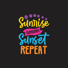 Obraz premium sunrise sunburn sunset repeat SVG