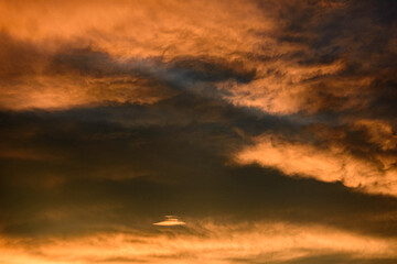 sunset in the clouds