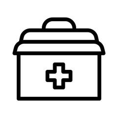 Obraz premium firts aid kit icon illustration vector graphic