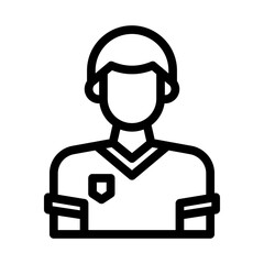 soccer player icon illustration vector graphic