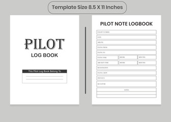 Pilot Log Book And KDP Interior