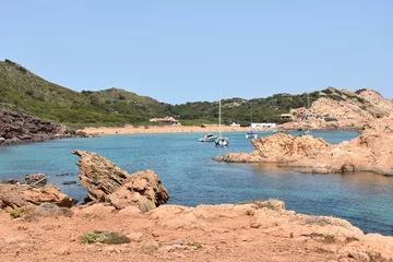 Deurstickers Cala Pregonda, Menorca Eiland, Spanje Cala Pregonda, à Minorque
