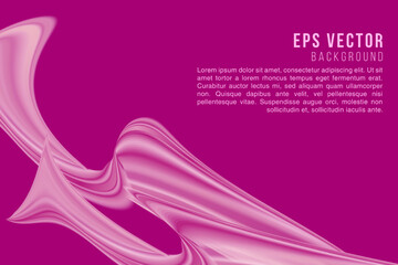 Vector abstract fluid shapes composition. Pink waves background with plastic liquid, organic shapes. Gradient gray scale color. Effect paper cut. Template of fluid organic shapes