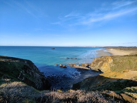 Bretagne - Presqu'ile crozon - Pointe de Kerroux - Plage de la palue