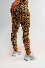 Women in leopard leggingson