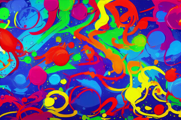 Paint splash art