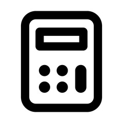 Simple calculator icon. Accounting and calculation. Calculation process. Vector.