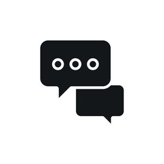 Communication simple glyph icon. Vector solid isolated black illustration.