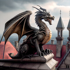 Dragon on the roof.