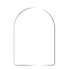 silver banner semi circle frame and topic