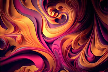 Abstract fractal background. AI generated art illustration.	
