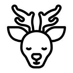 deer line icon