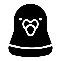 pigeon glyph icon