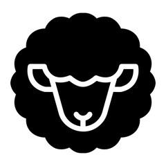 sheep glyph icon