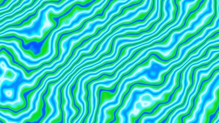 Blue and Green Color Distorted Line Wave Background