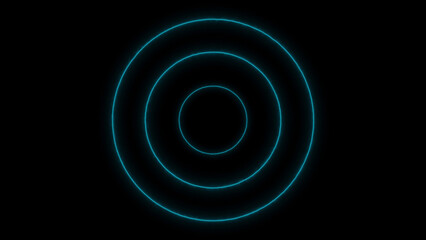 Cyan Protocol Light Concentric Circles overlay background