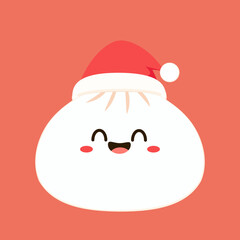 Chinese dumplings character design. Chinese dumplings is Chinese food. Bao cartoon.