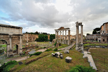 A picture of roman forum