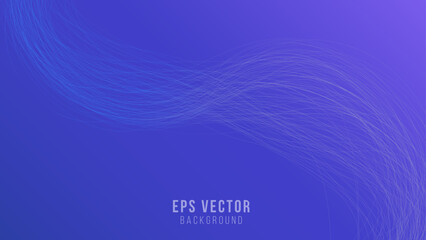 Abstract blue wavy lines vector background. Banner business template with dynamic wavy line