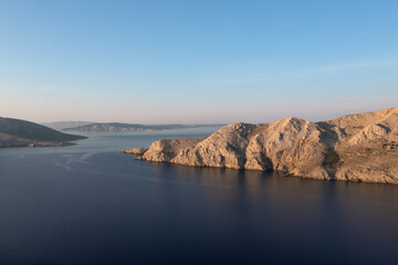 coast of baska island croatia