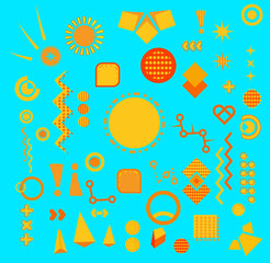 seamless pattern with icons webs, icon sets, figure icons