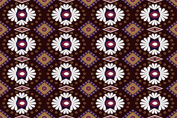 Seamless Pattern as Blossom inspiration. Using Brown , Red wine and White Color to represent Autumn.