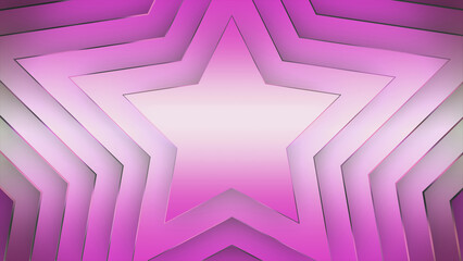 pink luxury star background and gold lines.3d illustration